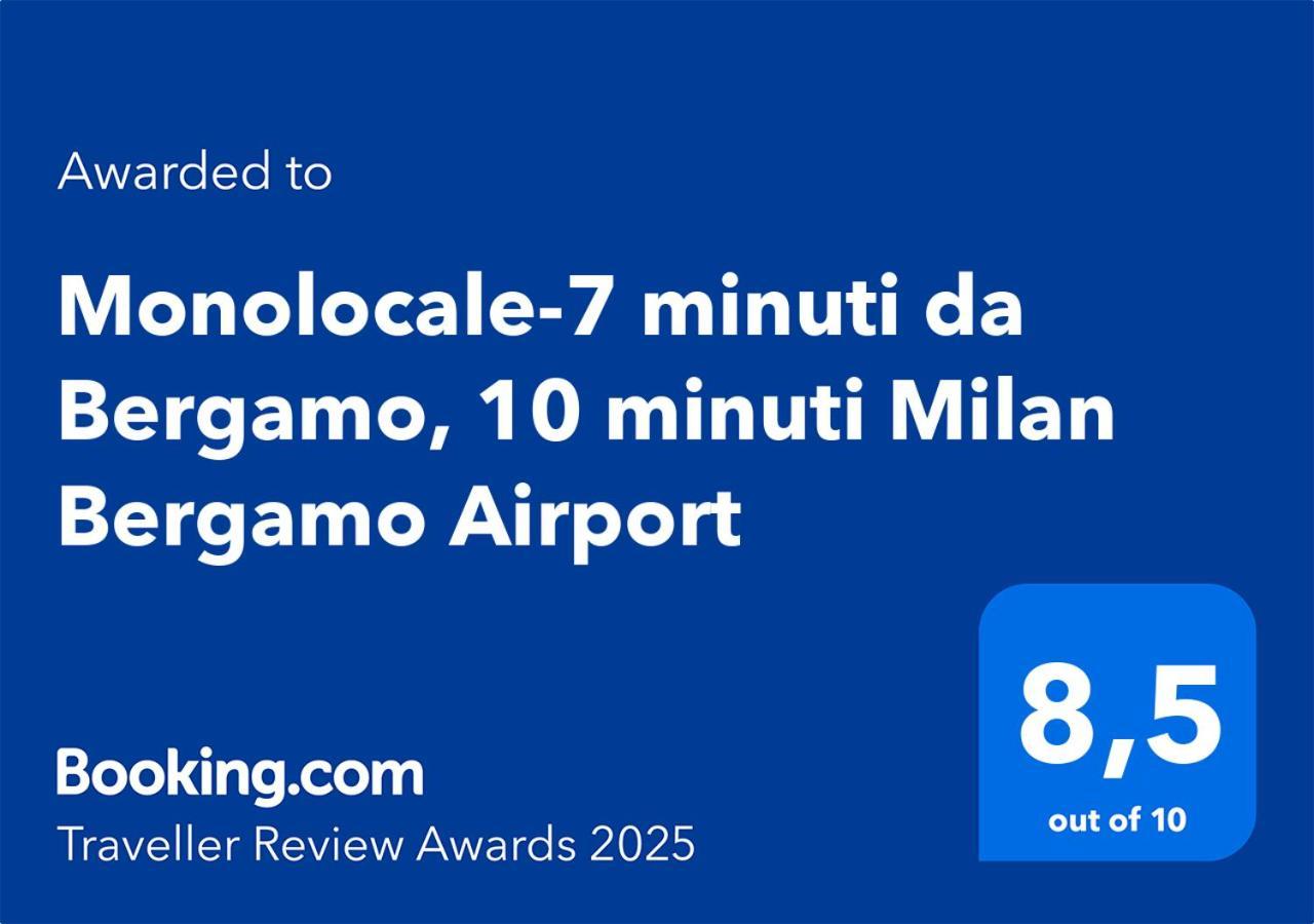 Appartamento Monolocale-7 Minuti Da Bergamo, 10 Minuti Milan Bergamo Airport Gorle Esterno foto